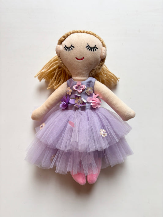 Lavender Morning Glory Doll