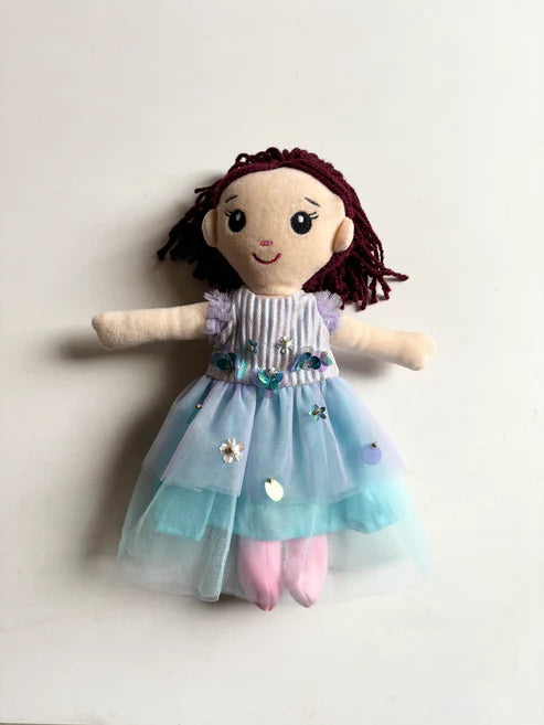 Mermaid Glitter Dress & doll Set