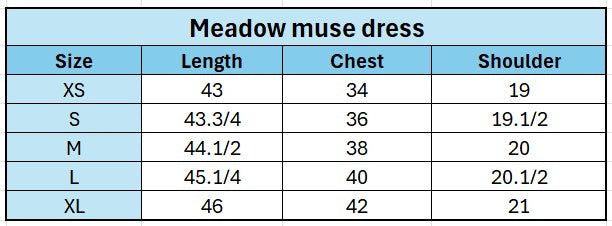 Meadow muse dress