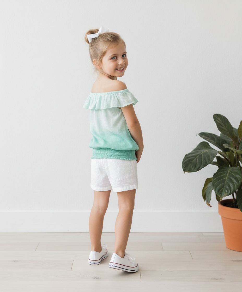 Mint Dip Dye Top