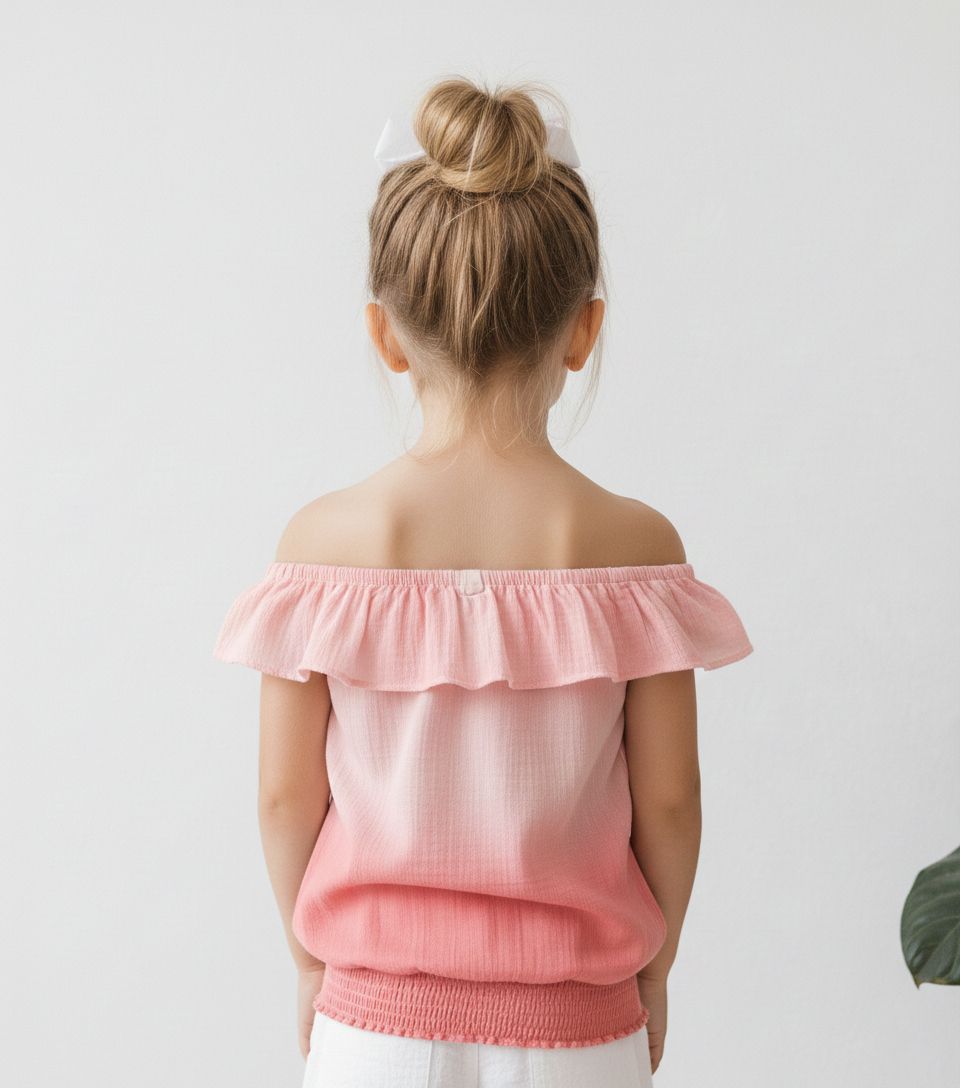 Peach Dip Dye Top