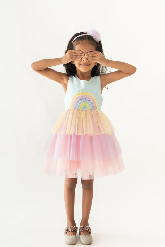 Rainbow song dress