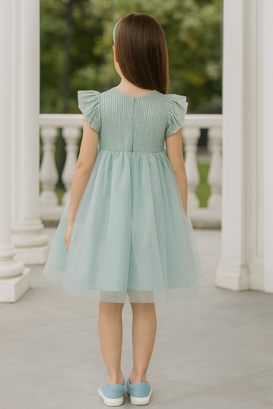 Twinkle Mint Bow Dress