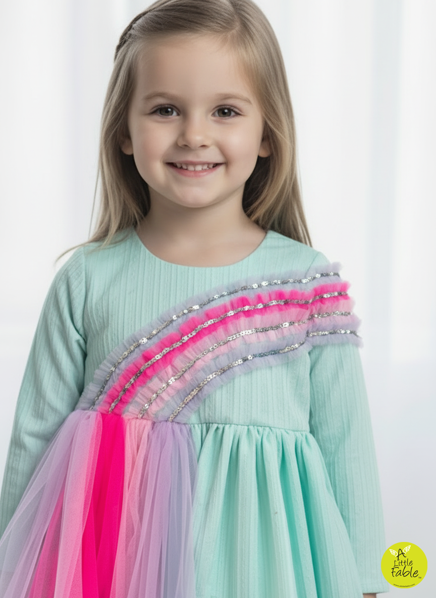 Rainbow Confetti Dress