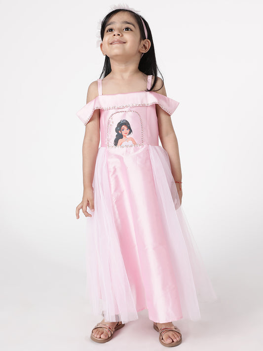 Pink iris Gown