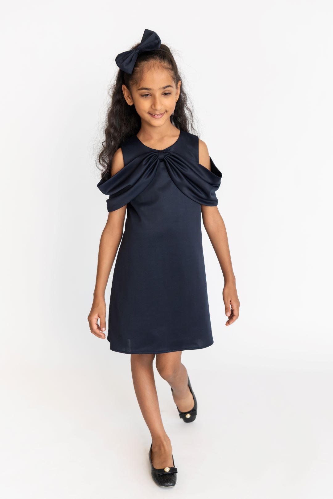 Navy Bow Dress