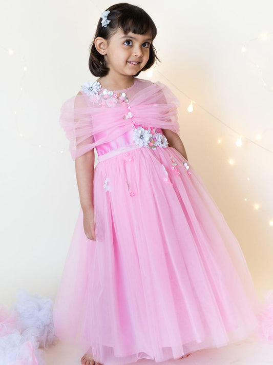 Pink Snow Light Gown